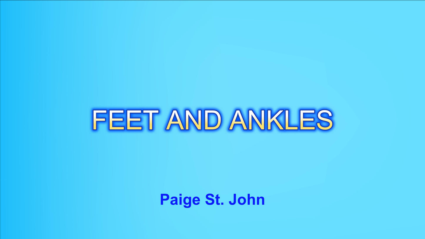 FEET AND ANKLES by Paige St. John